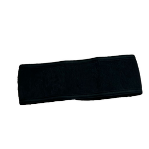 black velcro spa headband nwot